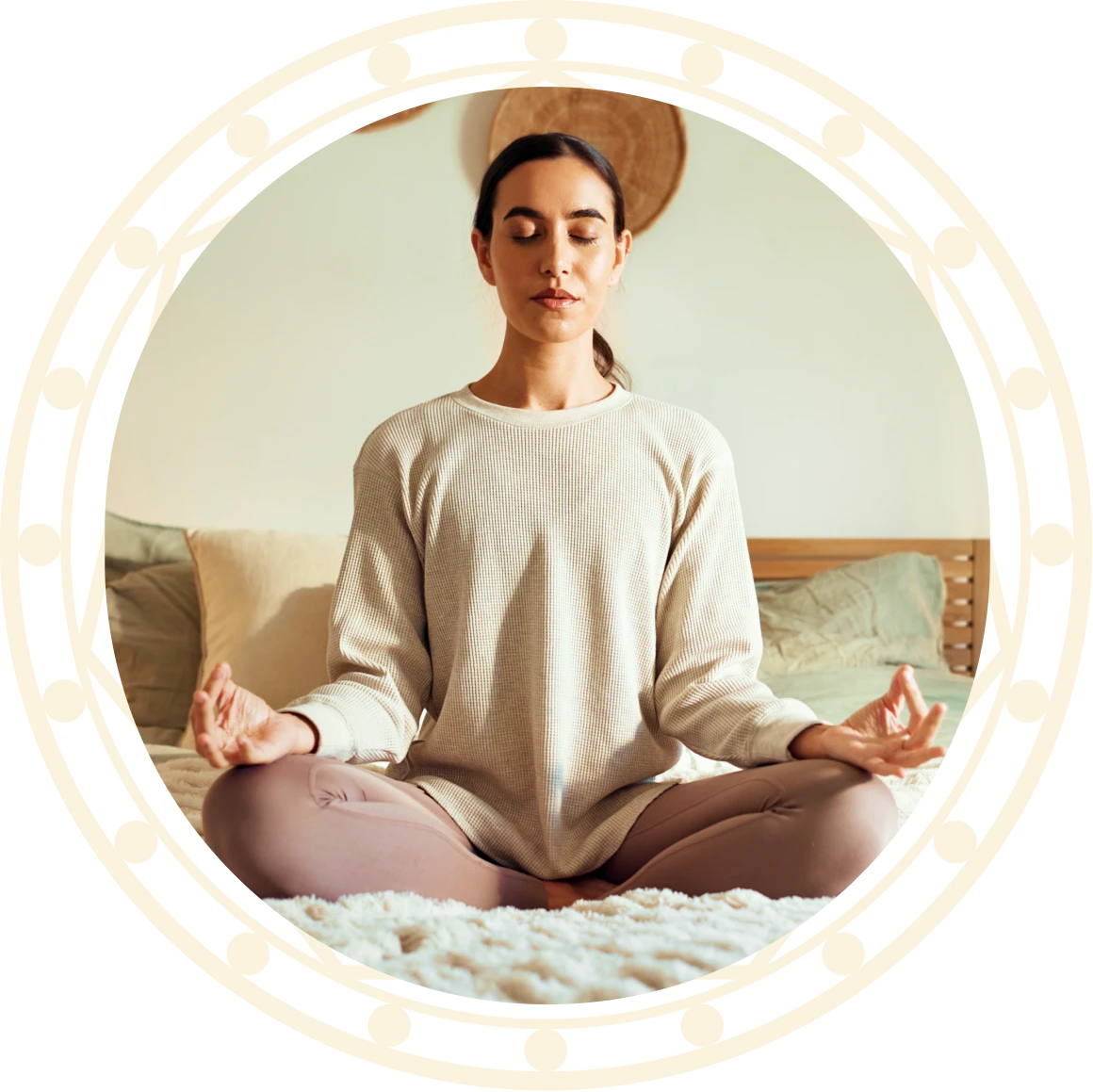 Peaceful mindfulness practice at home